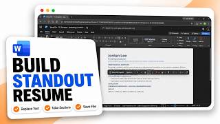 Information How to Edit a CV Template in Microsoft Word (Tailor Job Applications) News
