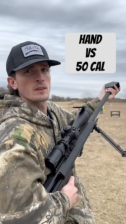 Why you should NEVER have your hand on the muzzle of a gun