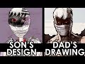 KID'S DESIGN Redrawn by their DAD - A PROFESSIONAL MARVEL ARTIST! PART 1!