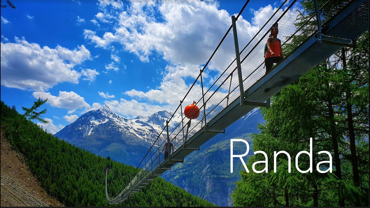 Самый длинный в мире подвесной пешеходный мост в кантоне Вале ...