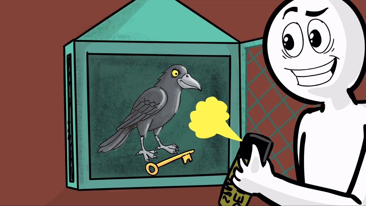 GRANNY THE HORROR GAME ANIMATION #4 | New Pet Bird Crow and The Scary Granny