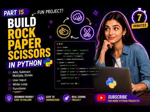 Build Rock Paper Scissors in Python 🎮 | Beginner Project