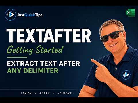 Excel TEXTAFTER: Extract Everything After a Character, Word or Delimiter | Easier Than You Think