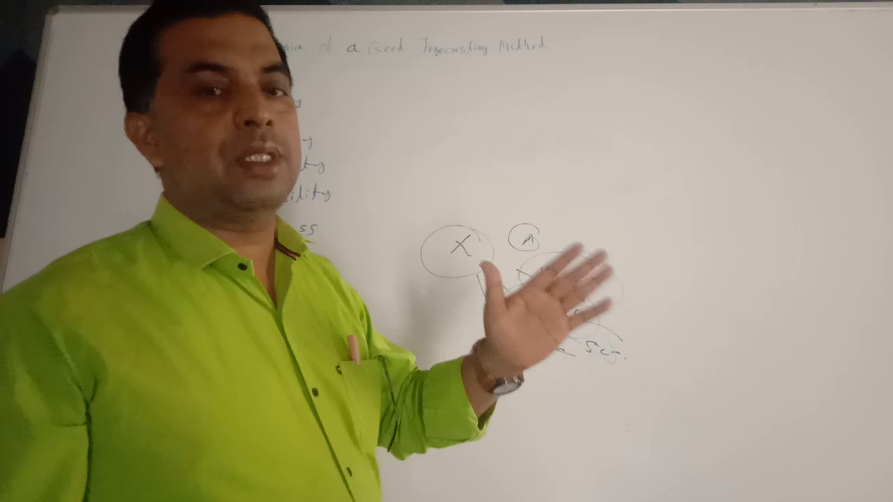 Criteria  of a good  demand  forecasting method