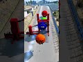 Big and Small Moon Cars Falling Into CRASH | BeamNG.drive Shorts #beamng #gaming #beamngdrive
