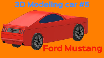 3D Modeling Car #5 - Ford Mustang - Inventor Design Tutorial