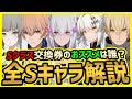 【パニグレ】Sクラス全キャラをガチで解説!初回40連ガチャとSクラス交換券で狙うSキャラは?