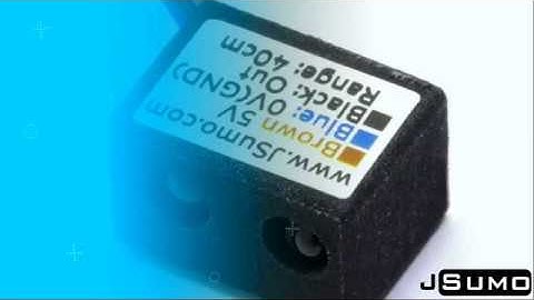 JS40F JSumo Digital Distance Infrared Sensor (Min. 40cm) Test Video
