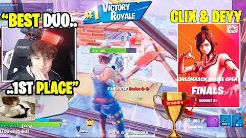 CLIX AND DEYY INSANE ENDGAME PLAYS IN THE DREAMHACK DUOS TOURNAMENT! - FORTNITE SEASON 6