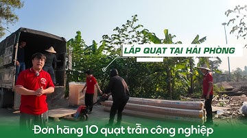 Trọn gói 10 quạt trần công nghiệp 7.3m – Lắp đặt nhanh, hiệu suất vượt trội!