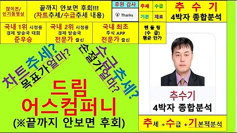 드림어스컴퍼니(아이리버060570)향후주가전망및4박자종합분석 추수기(추수)전문가