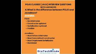 Top 10 POJO Class Interview Questions and Answers | Java Interview Preparation