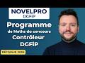 🇫🇷 Contrôleur DGFiP : Le programme de Maths du Concours | Réforme 2026
