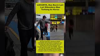 Lucunya, Dua Bucin Lari Lari Dibandara Mau Terbang Ke Korea