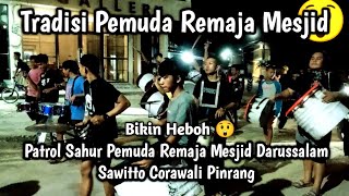 Tradisi Remaja Mesjid Kab.Pinrang Sul-Sel || Music Patrol Sahur Di Malam ke 2 Ramadhan 1443 Hijriah