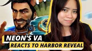 Neon Voice Actor Reacts to Harbor Valorant Agent Reveal // Vanille Velasquez