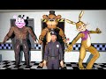 АНИМАТРОНИКИ ПУГАЮТ ОХРАННИКА ЛУЧШЕЕ FNAF 3 COOP Garry's Mod