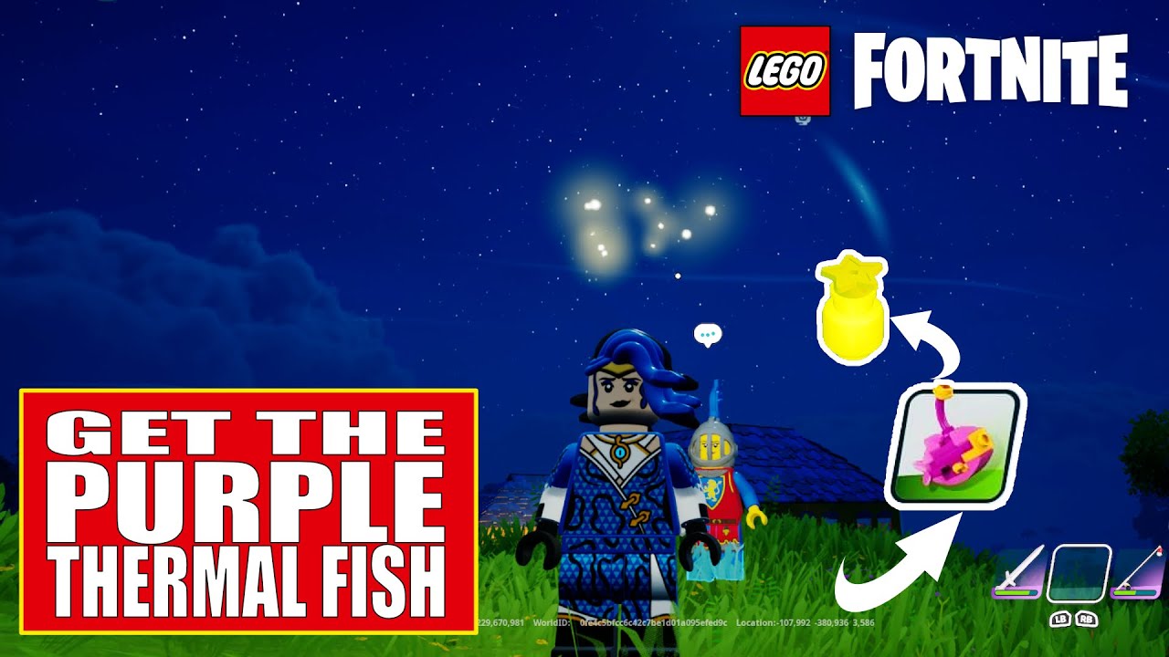 LEGO FORTNITE How to Get PURPLE THERMAL FISH / Craft the Illuminator