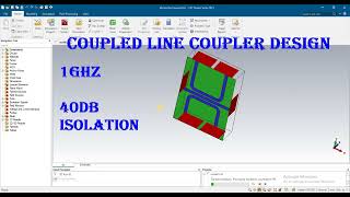 coupled line coupler design in cst