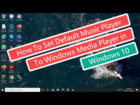 How To Set Default Music Player To Windows Media Player in Windows 10