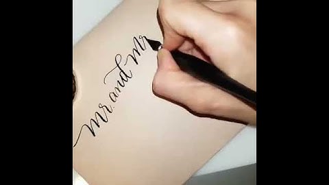 Custom Calligraphy Envelope Addressing