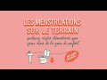 Les menstruations sur le terrain