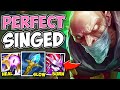 MATHEMATICALLY CORRECT SINGED HEALS INSANE NUMBERS (PERFECT BUILD) - League of Legends