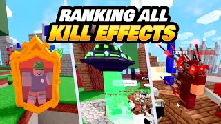 ALL Kill Effects Ranked from Worst to Best (Roblox BedWars)