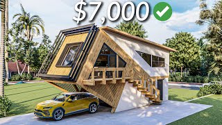 Modern Tiny House With 2 carports | Luxury Cabin House Tour