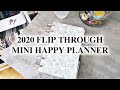 FLIP THROUGH OF MY 2020 MINI DASHBOARD HAPPY PLANNER