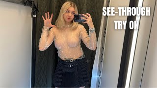 See-Through Try On Haul | Transparent Lingerie And Clothes | Try-On Haul At The Mall