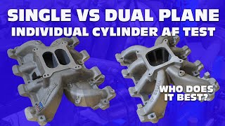 SINGLE PLANE VS DUAL PLANE, WHICH INTAKE OFFERS THE BEST AF DISTRIBUTION? FULL DYNO RESULTS!