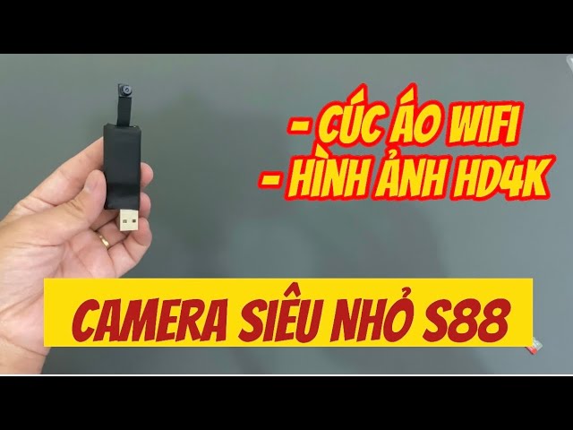 Camera Cúc Áo S88 , Camera Siêu Nhỏ Giá Rẻ , Camera Giấu Kín Siêu Nhỏ Không Dây Kết Nối Điện Thoại