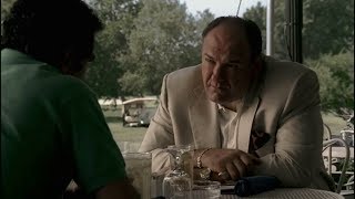 Tony And Little Carmine Lupertazzi Talk Leadership - The Sopranos HD