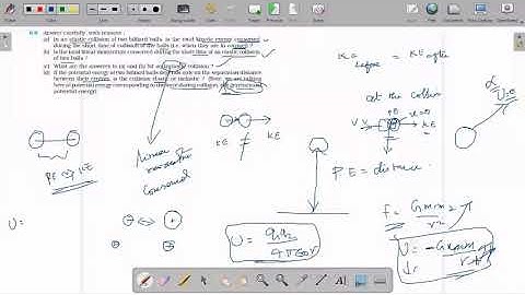 5.8 Answer carefully, with reasons : (a) In an elastic collision of two billiard balls, is the total