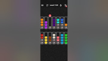 Ball Sort Color Water Puzzle Solution Level 1125