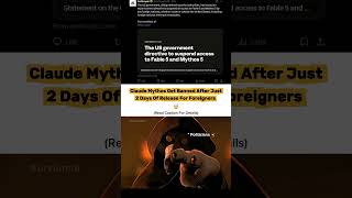 US Gov BANS Claude Fable 5 & Mythos 5 Worldwide 🚨 #shorts #tech