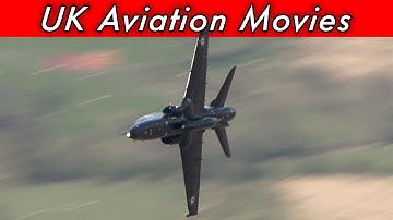 RAF T-6 Texan and BAE Hawk T.2 low flying training, Mach Loop, Wales [4K]