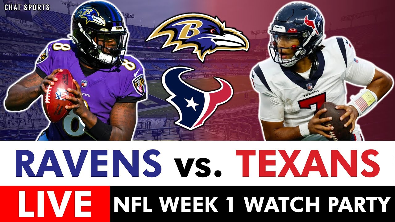 Ravens vs. Texans Live Streaming Scoreboard, Free PlayByPlay, Highlights, Boxscore NFL Week