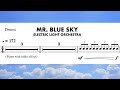 Mr blue sky  elo  drum sheet music  play along 