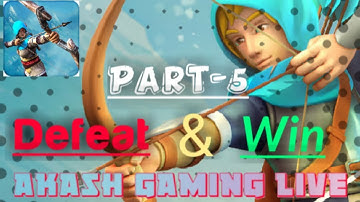 Tiny Archers Game Gameplay 🔥|| Part-5 Defeat and Win 🔥🔥