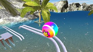 Rolling Balls Sky 3D Water  COMPLETE TOUR Gameplay Android iOS  Nafxitrix Gaming