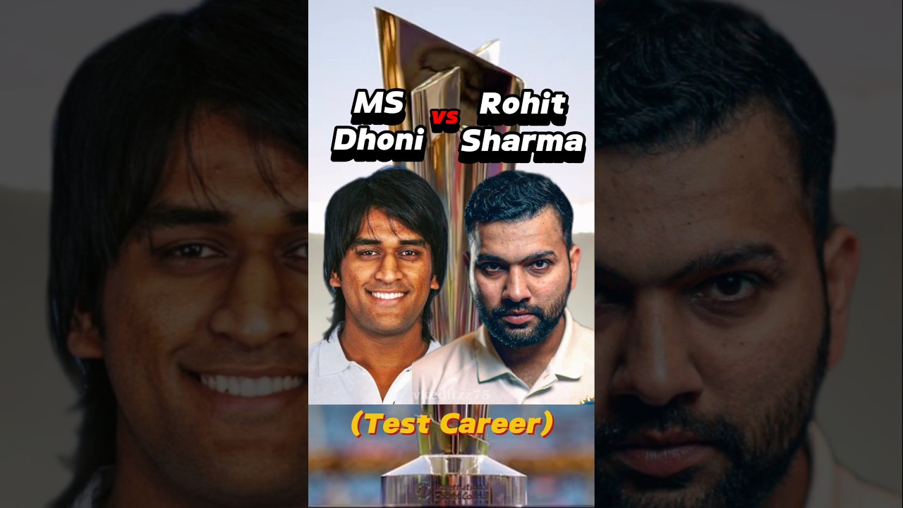 MS Dhoni vs Rohit Sharma in Test Career