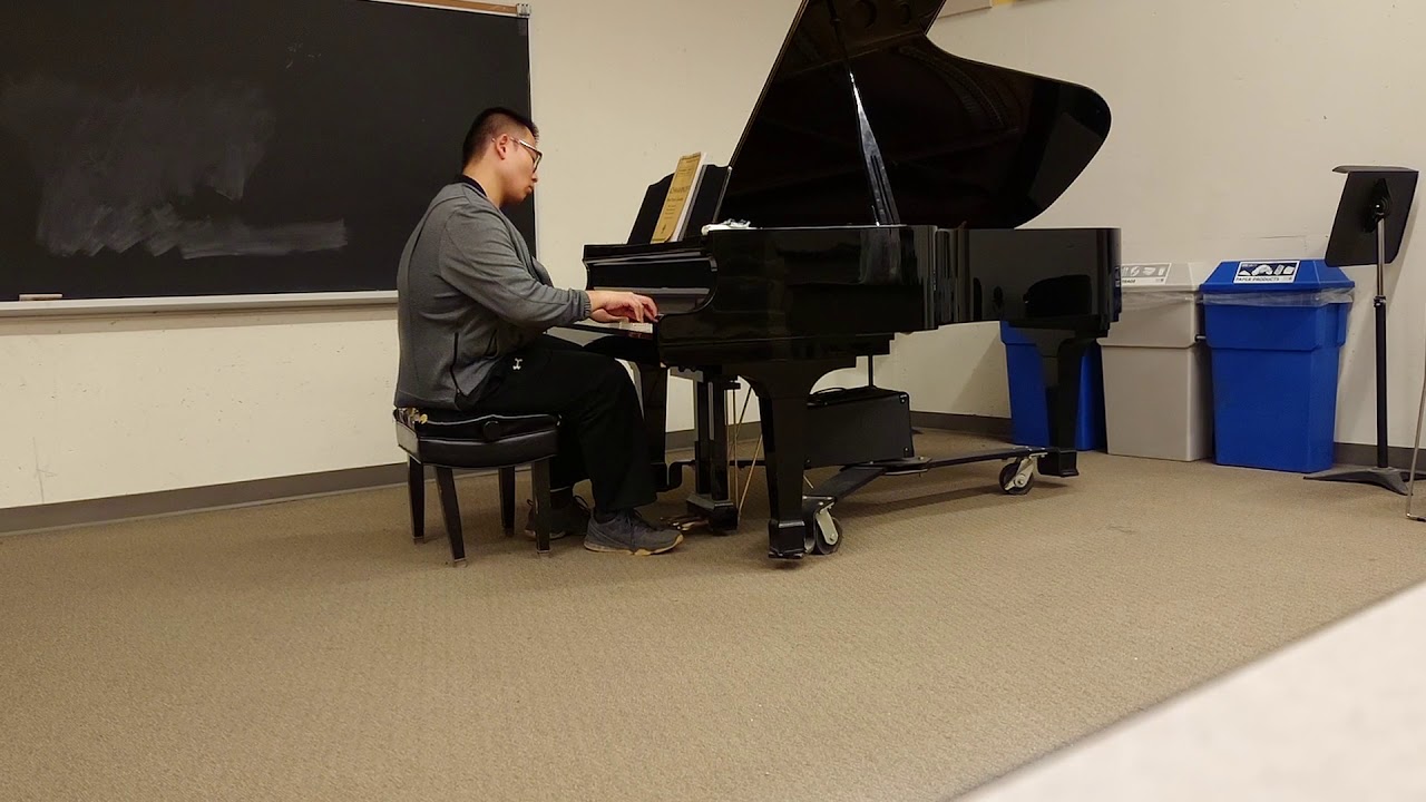 My piano warm up exercise part 4 both-hands thirds chromatic scale ...