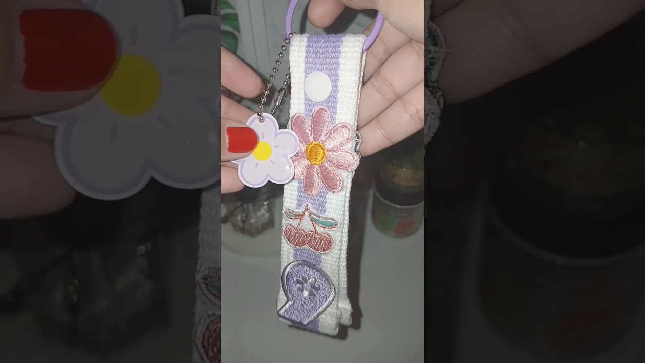 DIY Webbing Keychain Lucu #cute #music #keychain #diy #shorts #webbing #bagcharm