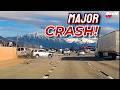 DISTRACTED Driver Causes Rollover Crash!! Bad Driving, Car Crashes, Dashcam Video 887