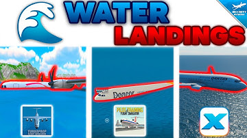 Trying WATER LANDINGS In Flight Sims - TFS, RFS, Infinite Flight | PTFS, X-Plane, Microsoft FS