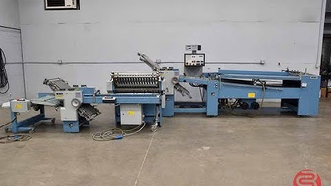 MBO B30 Continuous Feed Paper Folder w/ 8pg Unit, 16pg Unit and Mobile Delivery