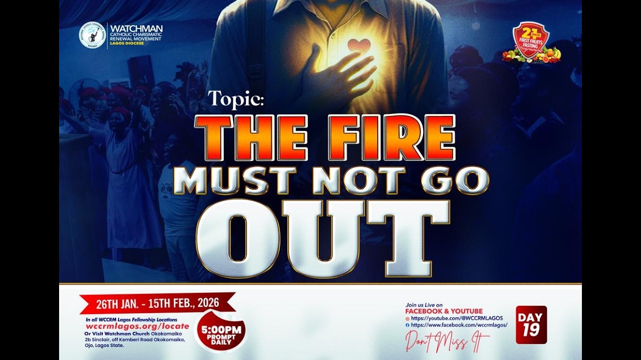 THE FIRE MUST NOT GO OUT