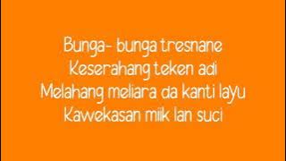 Lirik Lagu - BUNGA TRESNA - DEWI PRADEWI || Cover by BAGUS WIRATA